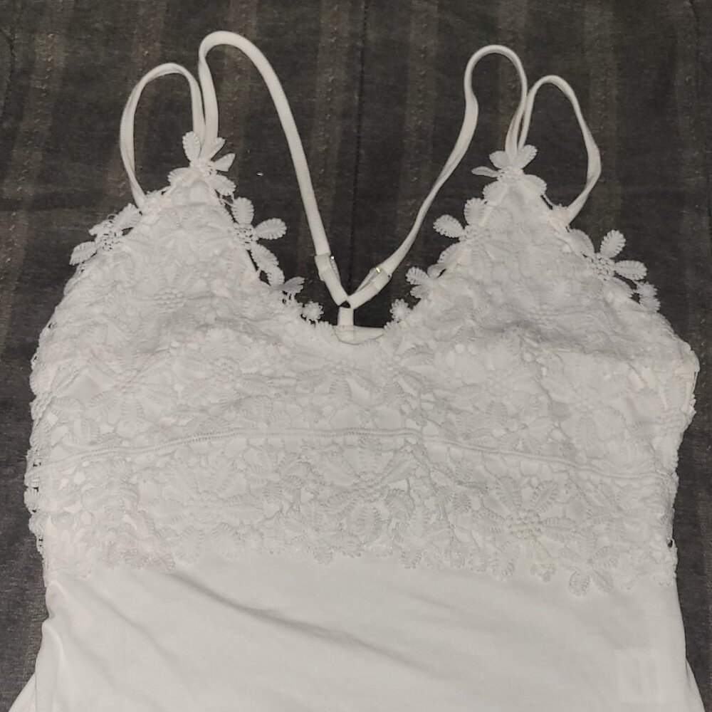 White spaghetti strap shirt nwot